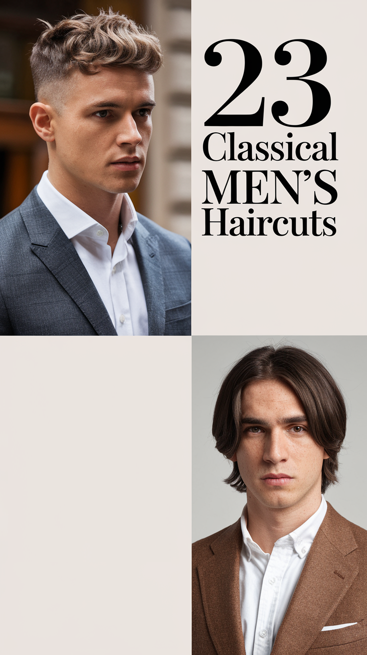 23 Timeless Classical Men’s Haircuts for 2025: Modern and Stylish Ideas
