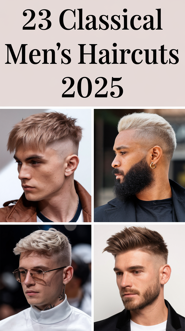 23 Timeless Classical Men’s Haircuts for 2025: Modern and Stylish Ideas