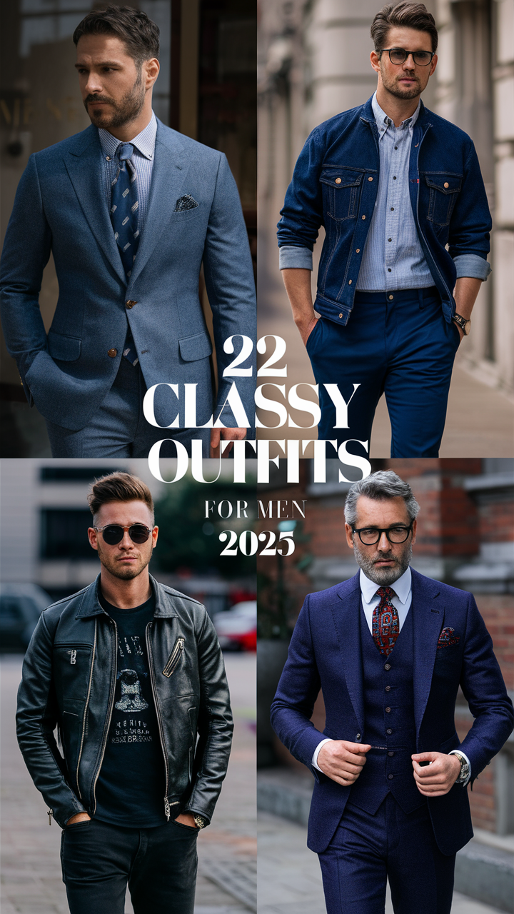 22 Ideas Classy Outfits for Men 2025: Modern, Casual, Formal, and Summer Styles