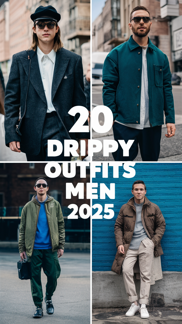 20 Best Drippy Outfits for Men 2025: Stylish Winter and Summer Ideas