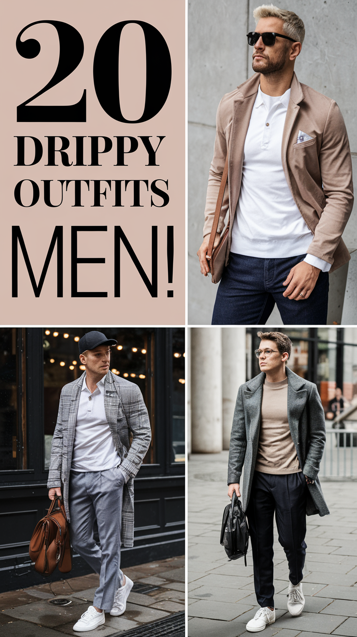 20 Best Drippy Outfits for Men 2025: Stylish Winter and Summer Ideas