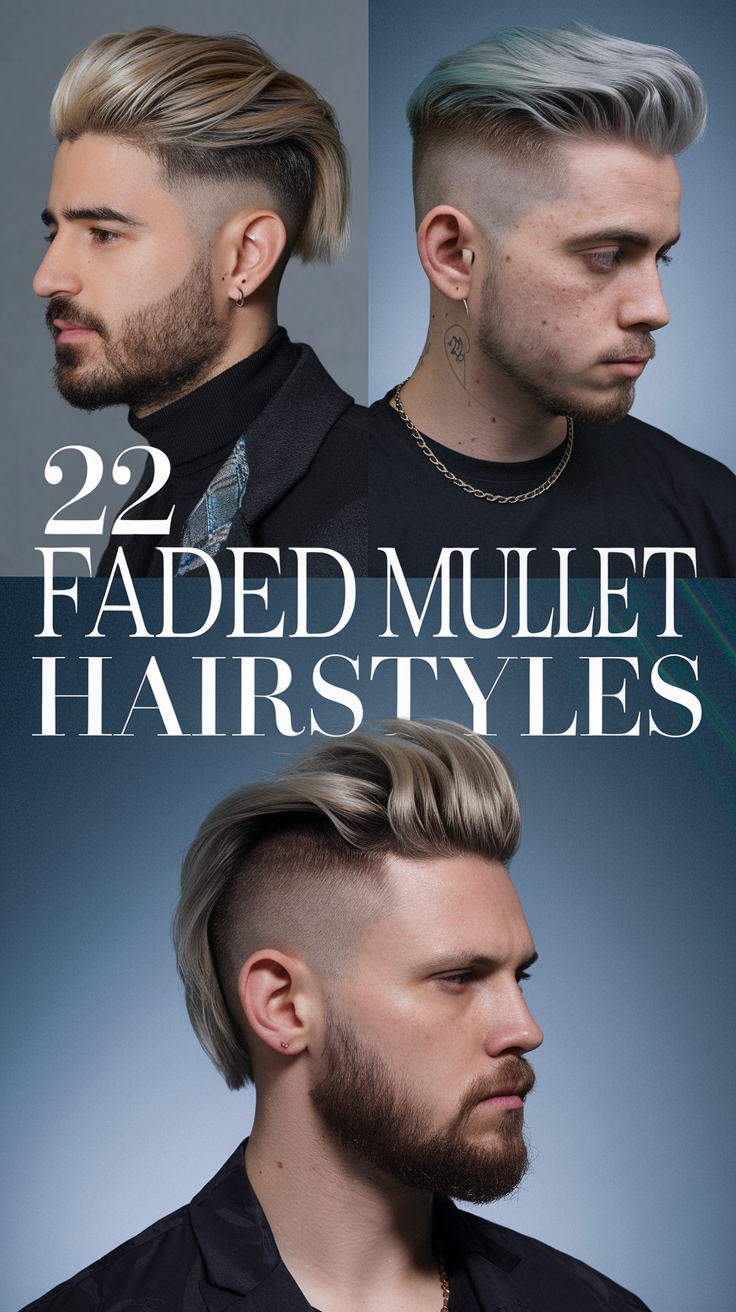 Top 22 Ideas Faded Mullet Hairstyles for Men in 2025: Curly, Straight & More Styles