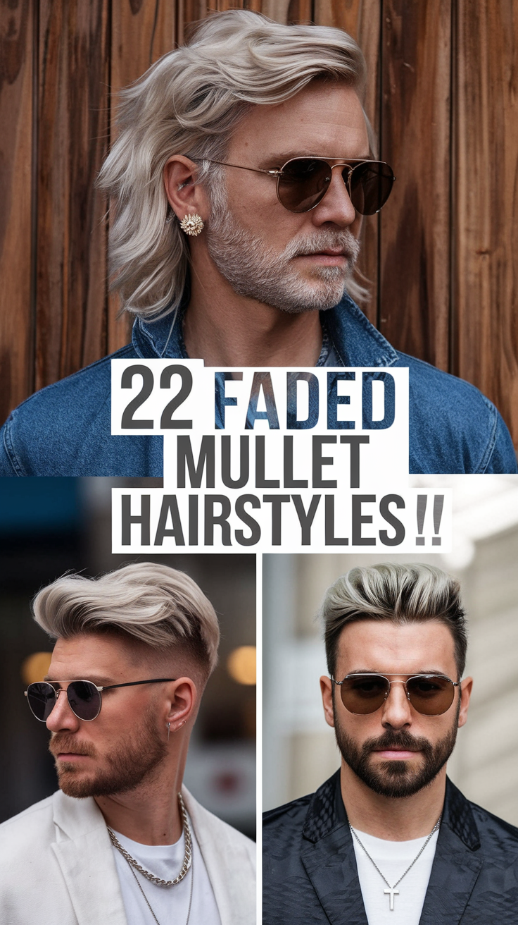 Top 22 Ideas Faded Mullet Hairstyles for Men in 2025: Curly, Straight & More Styles