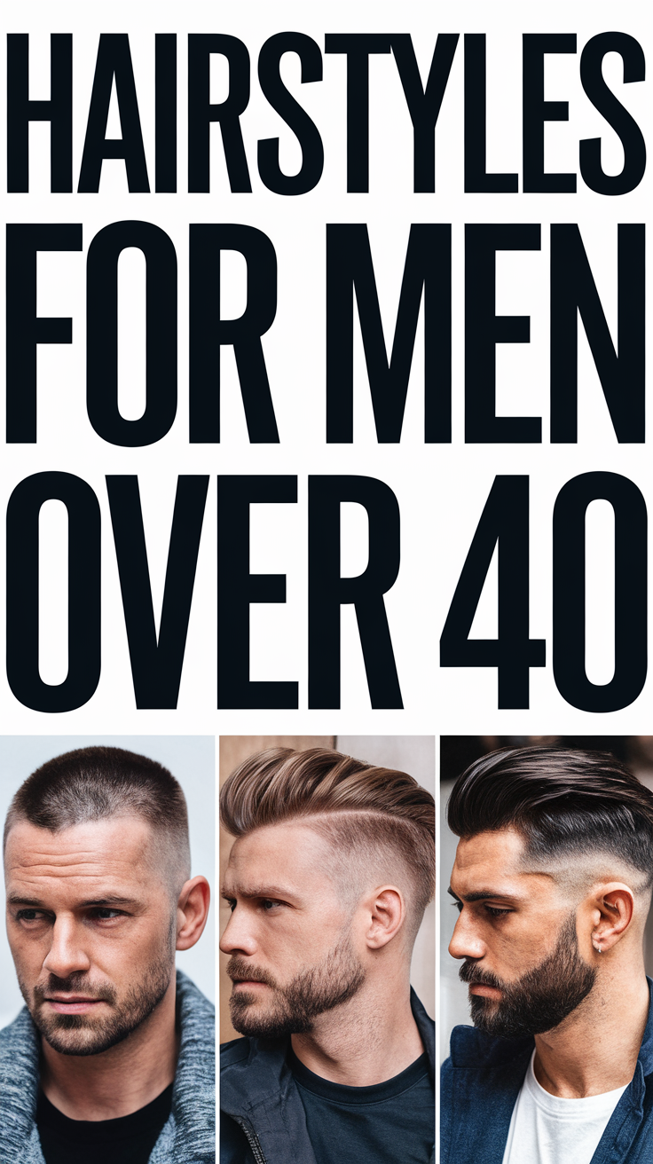 20 Trendy Hairstyles for Men Over 40: Modern Short and Long Hair Ideas