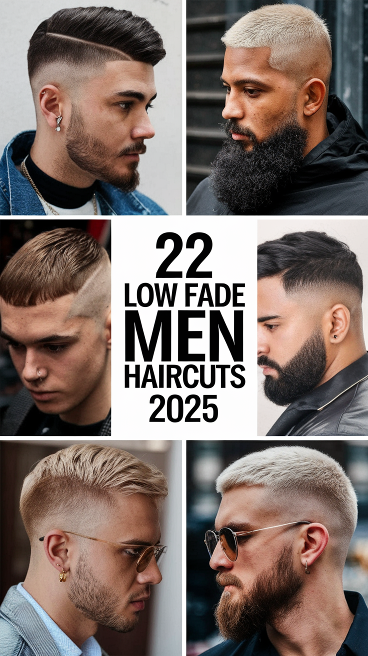 22 Trendy Low Fade Men Haircuts for 2025: Styles for Every Hair Type
