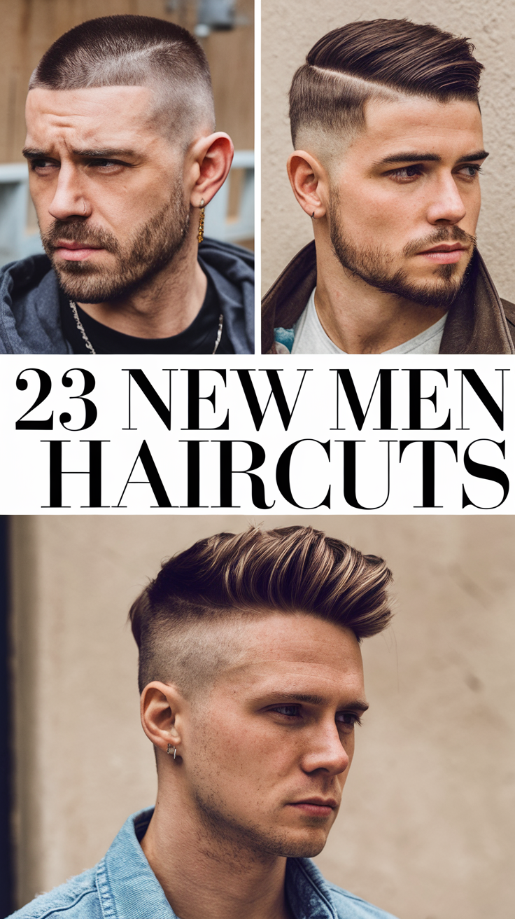 23 New Men Haircuts 2025: Trendy Styles, High Fades, and Curly Ideas