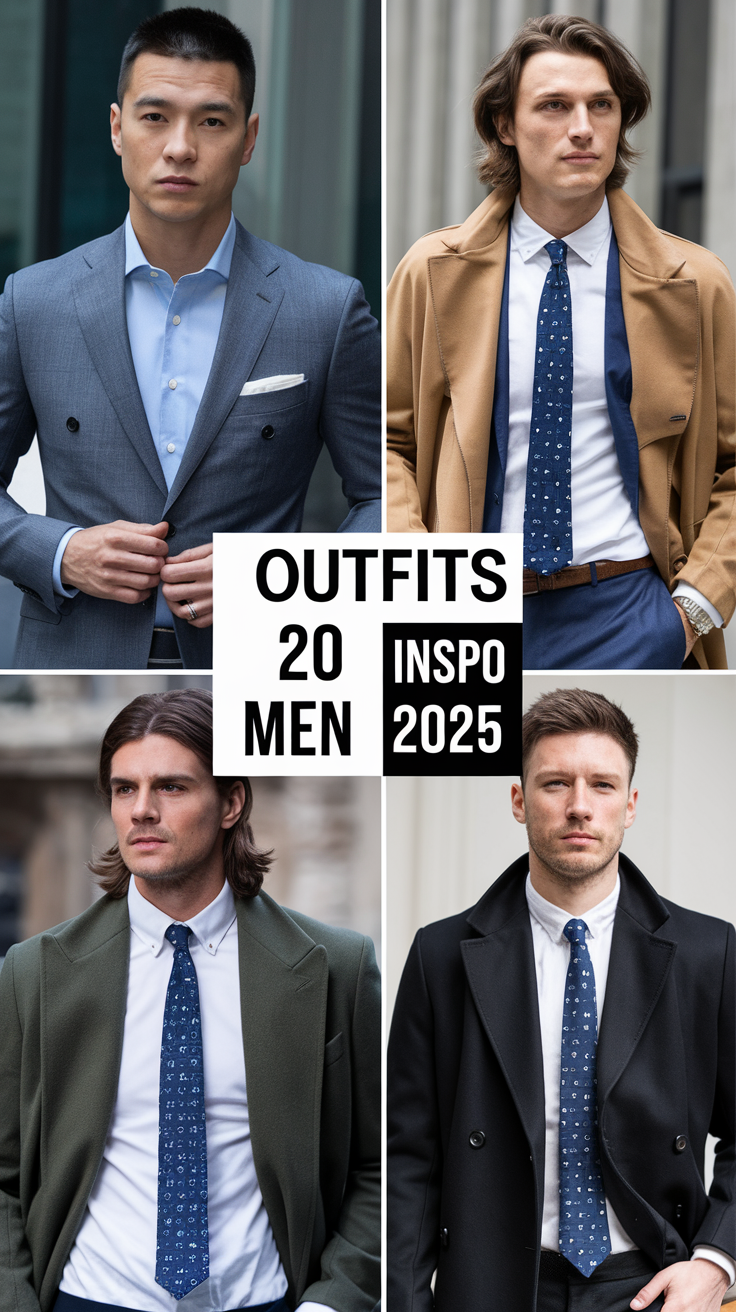 20 Ideas Outfits Inspo Men 2025: Trendy Casual, Streetwear, and Formal Styles