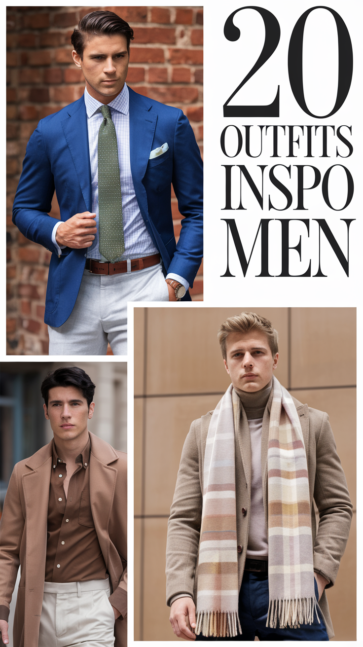 20 Ideas Outfits Inspo Men 2025: Trendy Casual, Streetwear, and Formal Styles