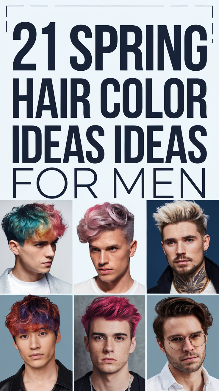 21 Spring Hair Color Ideas for Men 2025: Bold Shades for Every Style