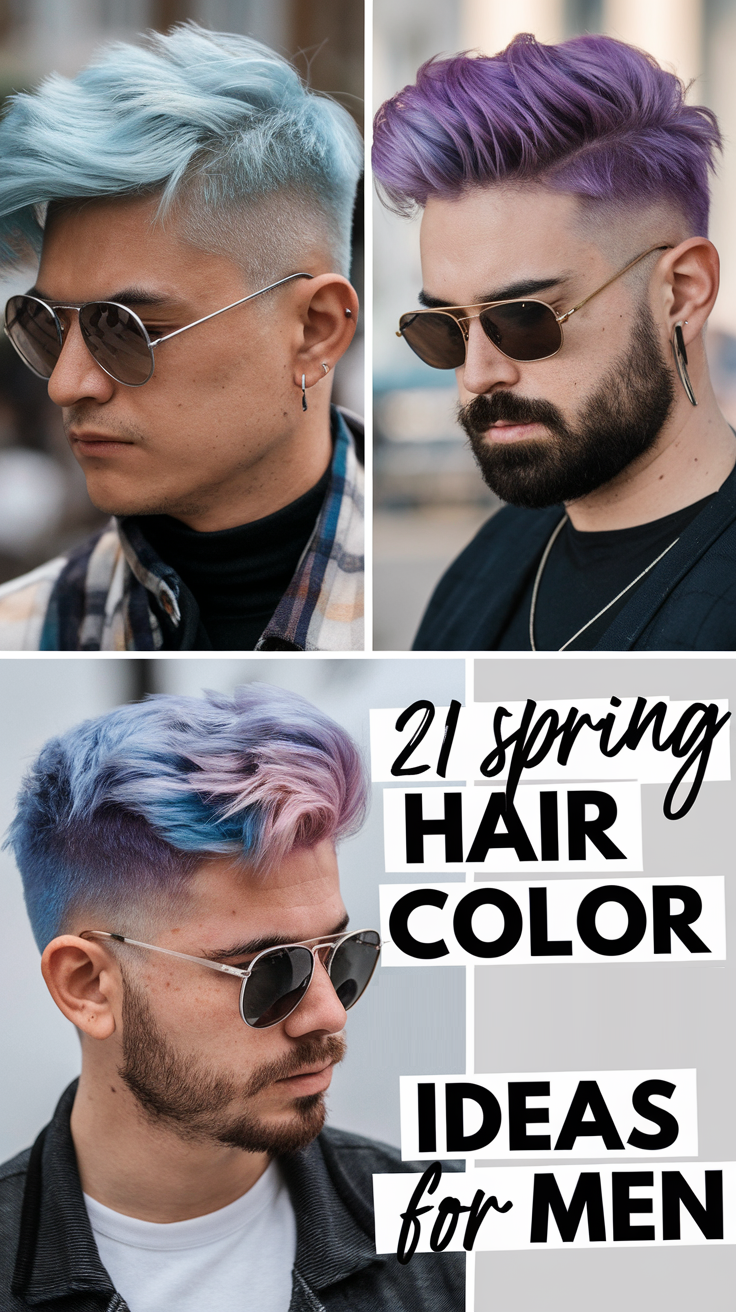 21 Spring Hair Color Ideas for Men 2025: Bold Shades for Every Style