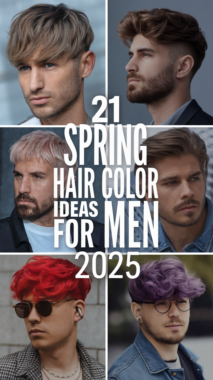 21 Spring Hair Color Ideas for Men 2025: Bold Shades for Every Style