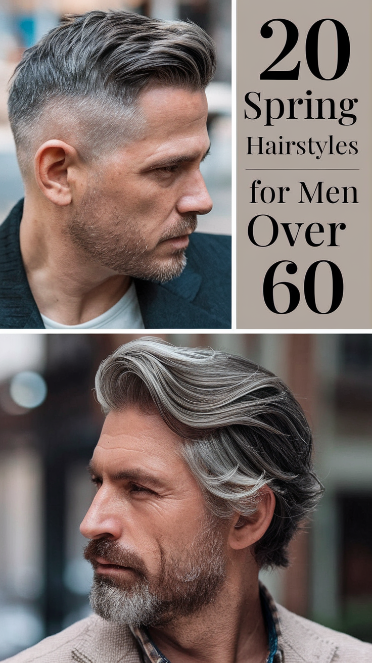 20 Stylish Spring Hairstyles for Men Over 60 to Try in 2025