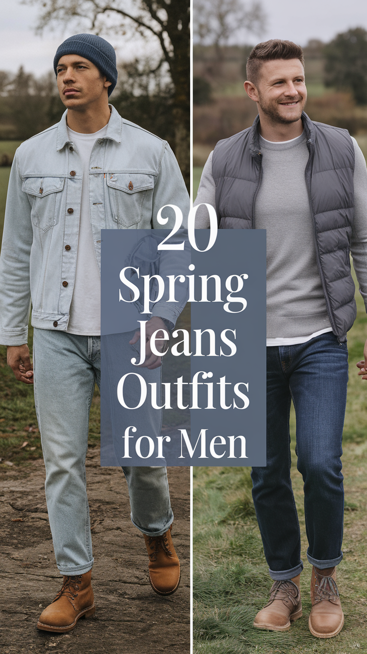 20 Stylish Spring Jeans Outfits for Men 2025: Casual to Formal Looks