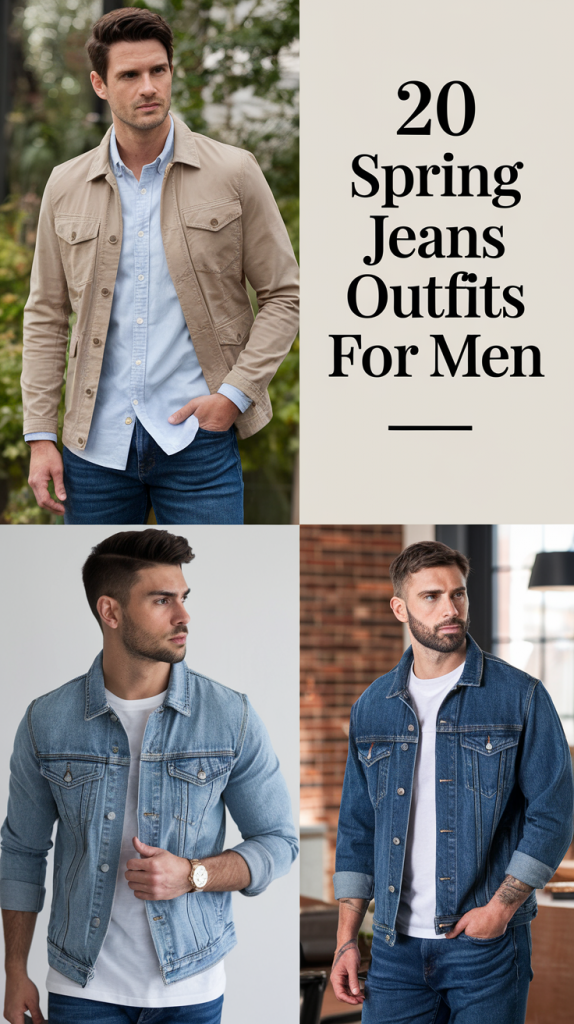 Spring Jeans Outfits for Men 2025: 20 Stylish Ideas for Casual and ...