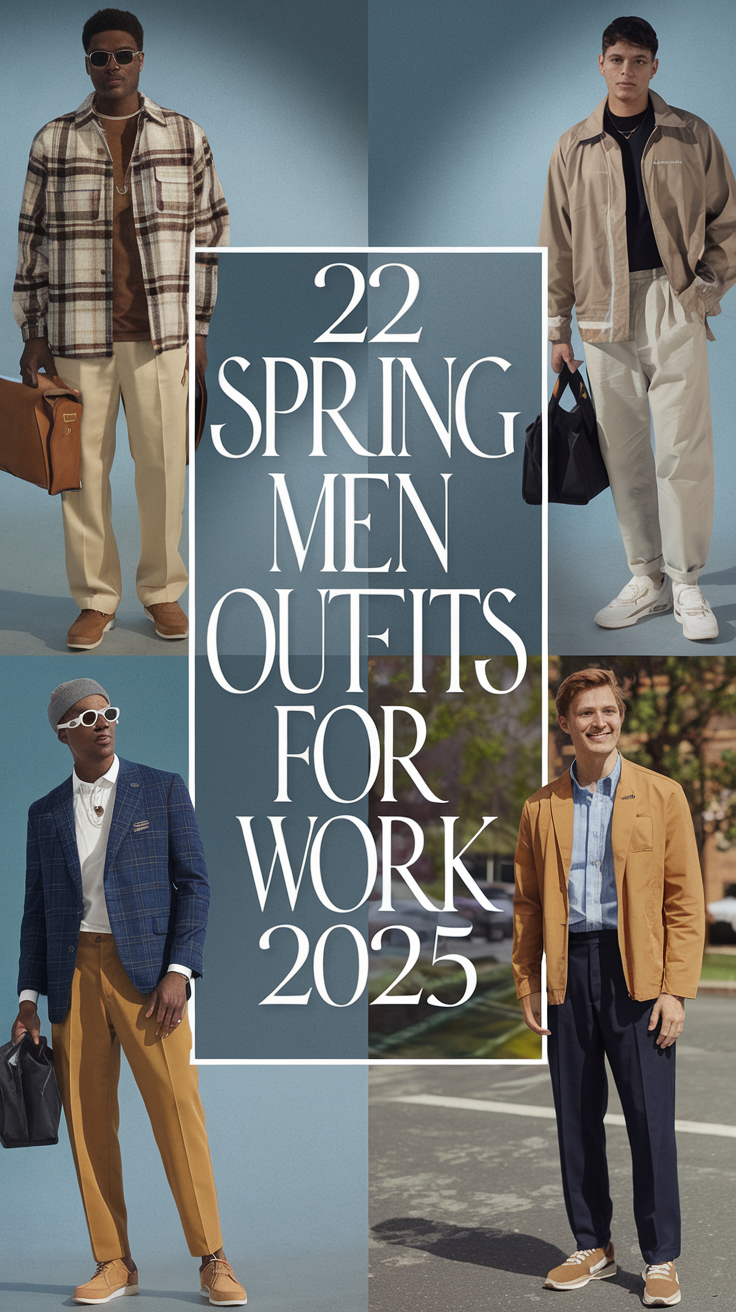 22 Ideas Stylish Spring Men Outfits for Work 2025