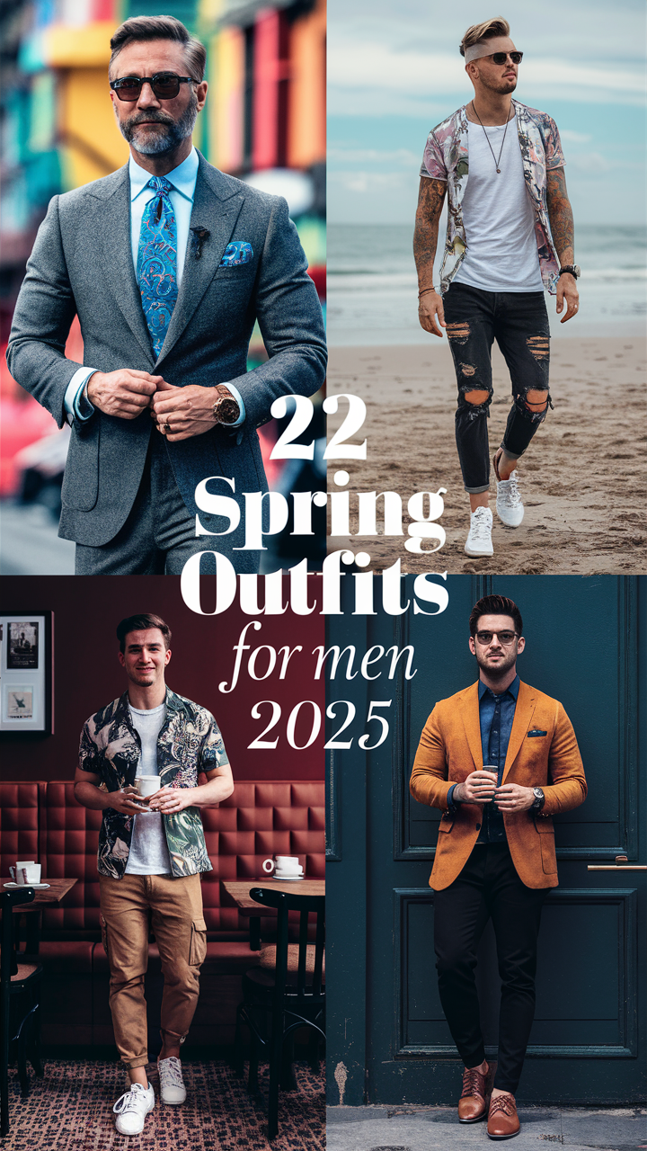 22 Spring Outfits for Men 2025: Classy, Trendy, and Aesthetic Styles