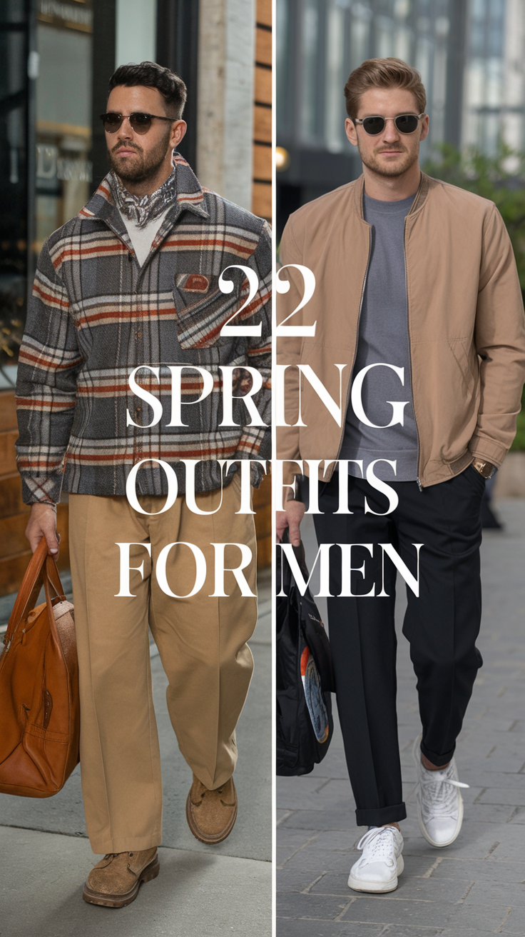 22 Spring Outfits for Men 2025: Classy, Trendy, and Aesthetic Styles