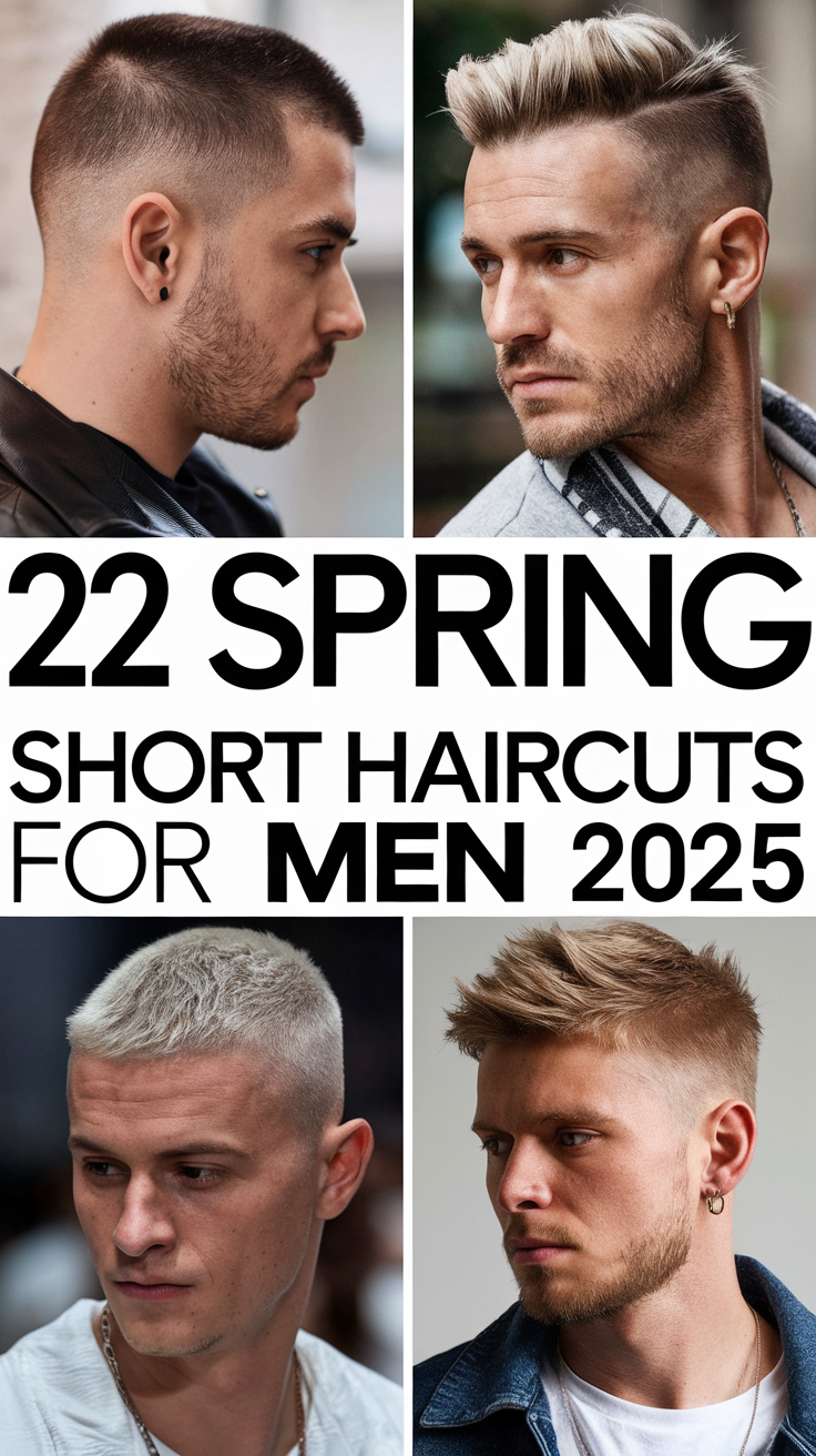 22 Spring Short Haircuts for Men 2025: Stylish Ideas for Every Face Shape