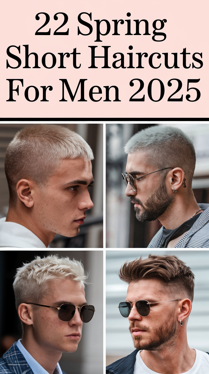 22 Spring Short Haircuts for Men 2025: Stylish Ideas for Every Face Shape