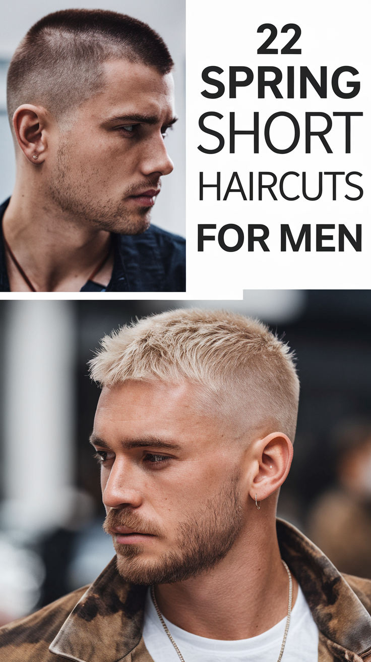 22 Spring Short Haircuts for Men 2025: Stylish Ideas for Every Face Shape