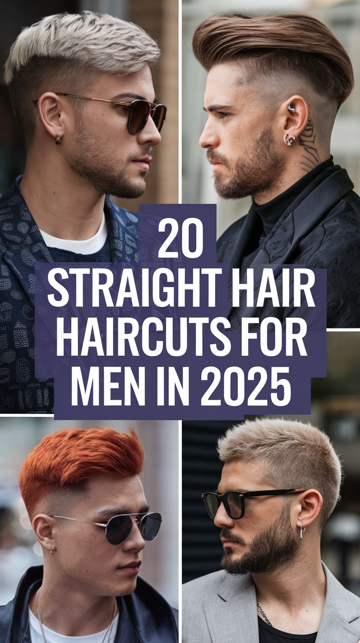 Straight Hair Haircuts for Men in 2025: Top 20 Trendy Ideas for All Lengths
