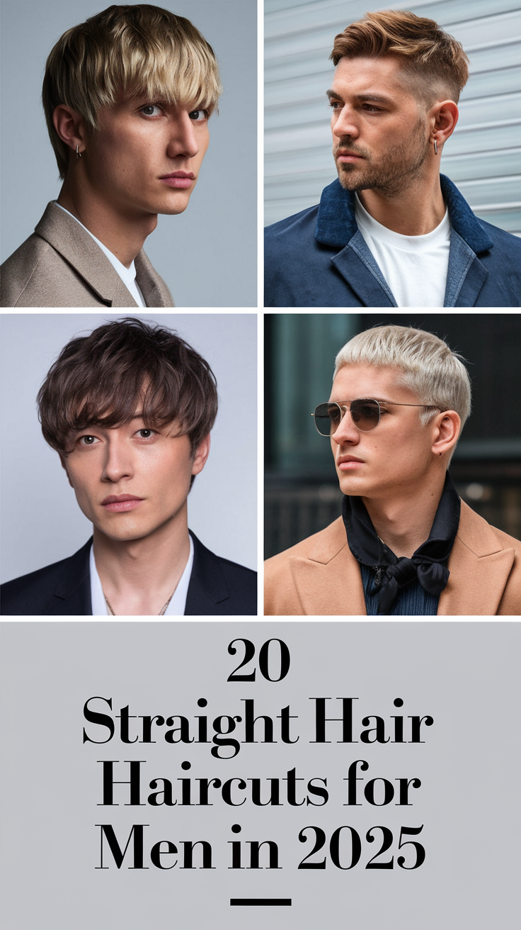 Straight Hair Haircuts for Men in 2025: Top 20 Trendy Ideas for All Lengths