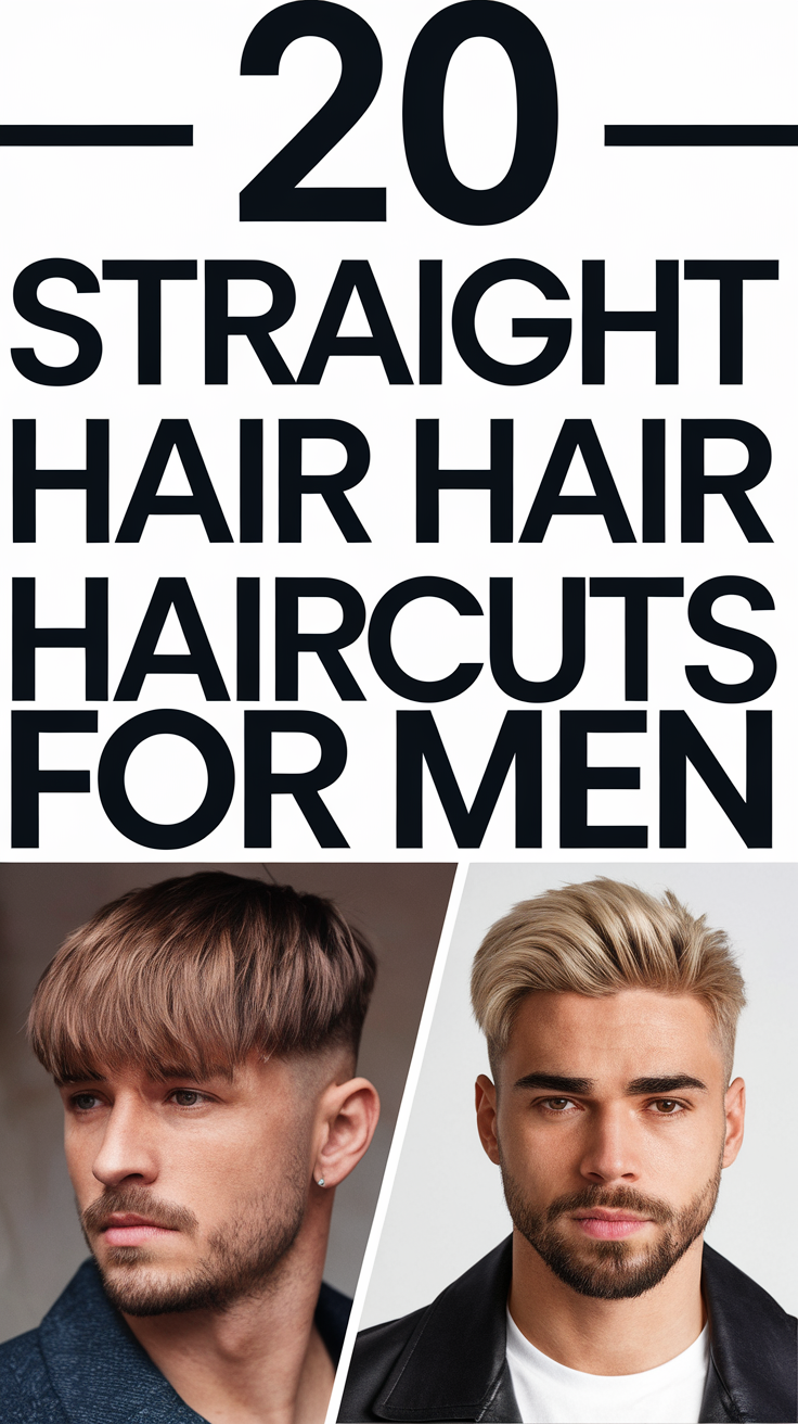 Straight Hair Haircuts for Men in 2025: Top 20 Trendy Ideas for All Lengths