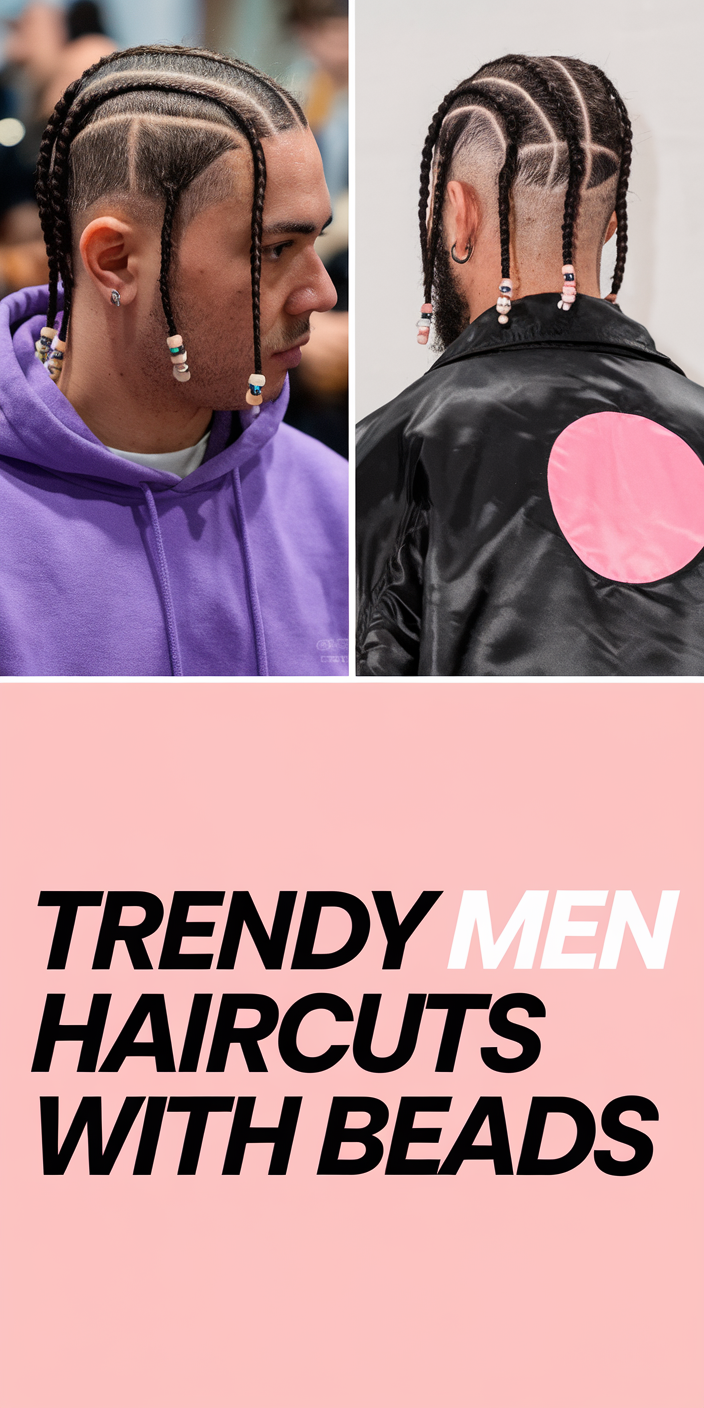 Trendy Men Haircuts with Beads 2025: 20 Stylish Braid and Cornrow Ideas