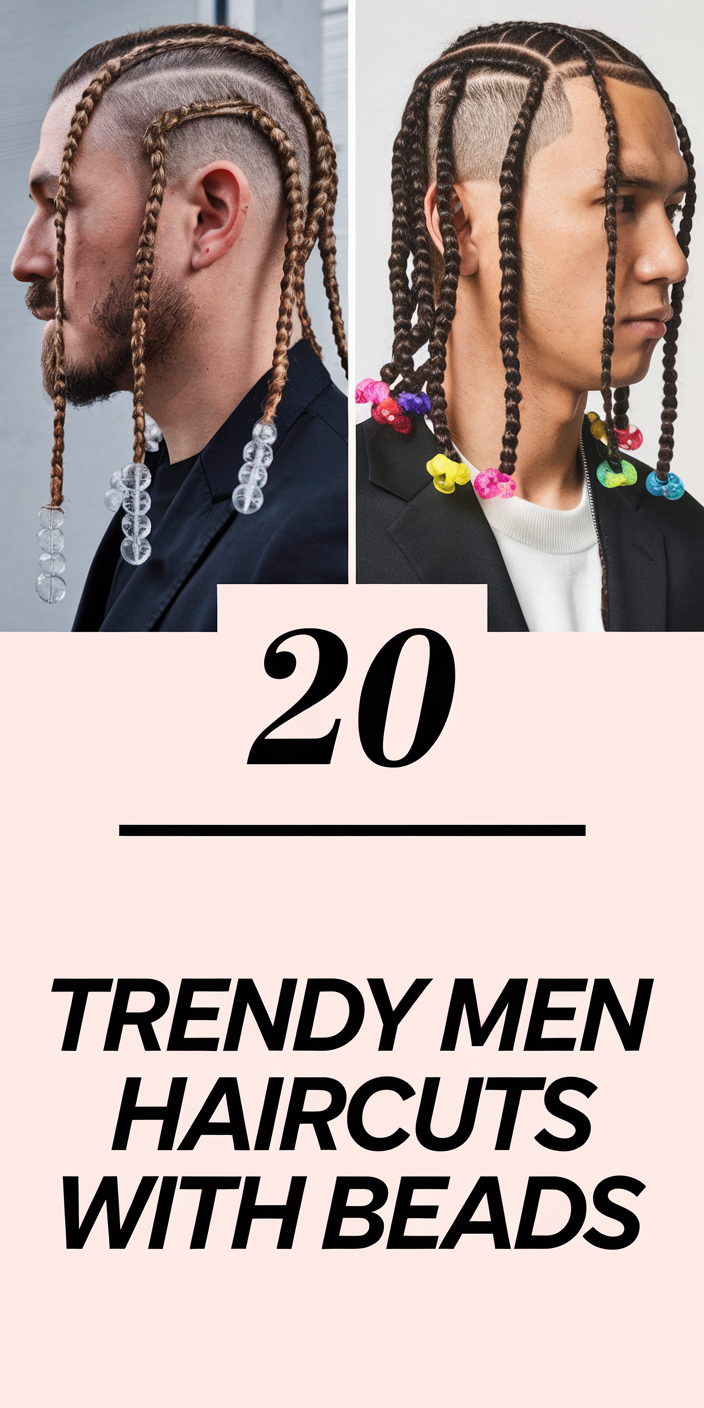 Trendy Men Haircuts with Beads 2025: 20 Stylish Braid and Cornrow Ideas