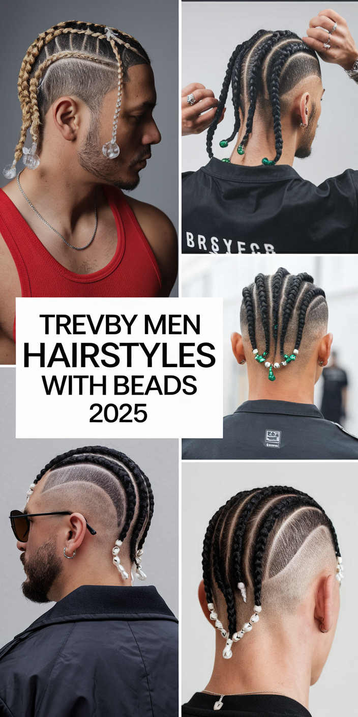 Trendy Men Haircuts with Beads 2025: 20 Stylish Braid and Cornrow Ideas