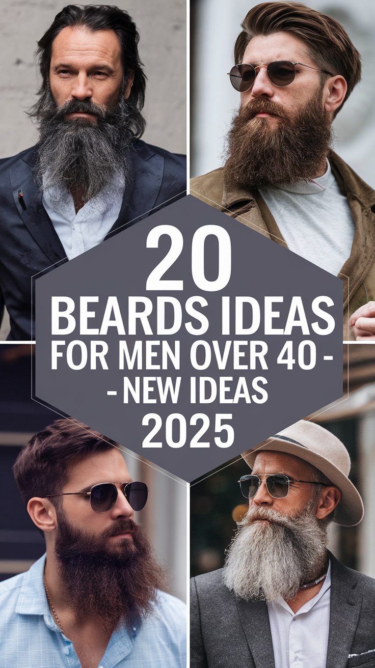 20 Beards Ideas for Men Over 40 – New Styles & Trends to Try in 2025