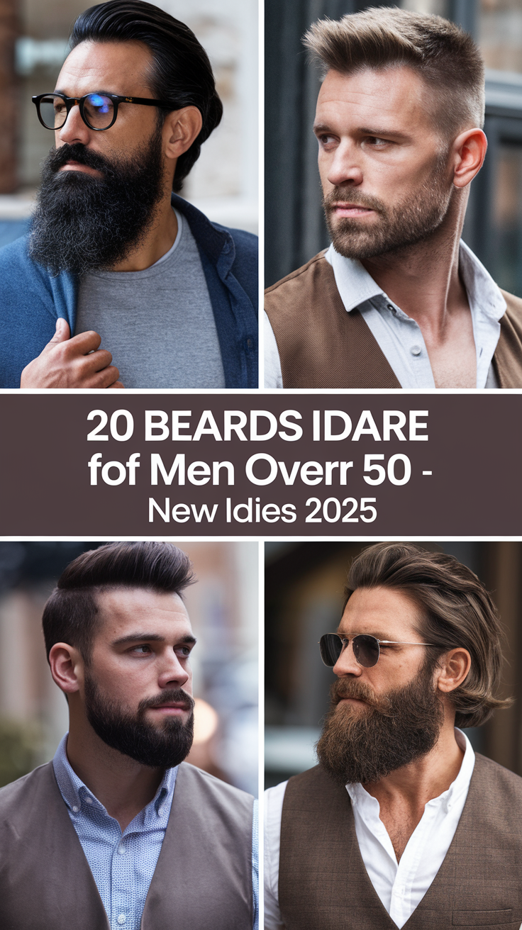20 Beards Ideas for Men Over 50 - New Styles and Trends for 2025