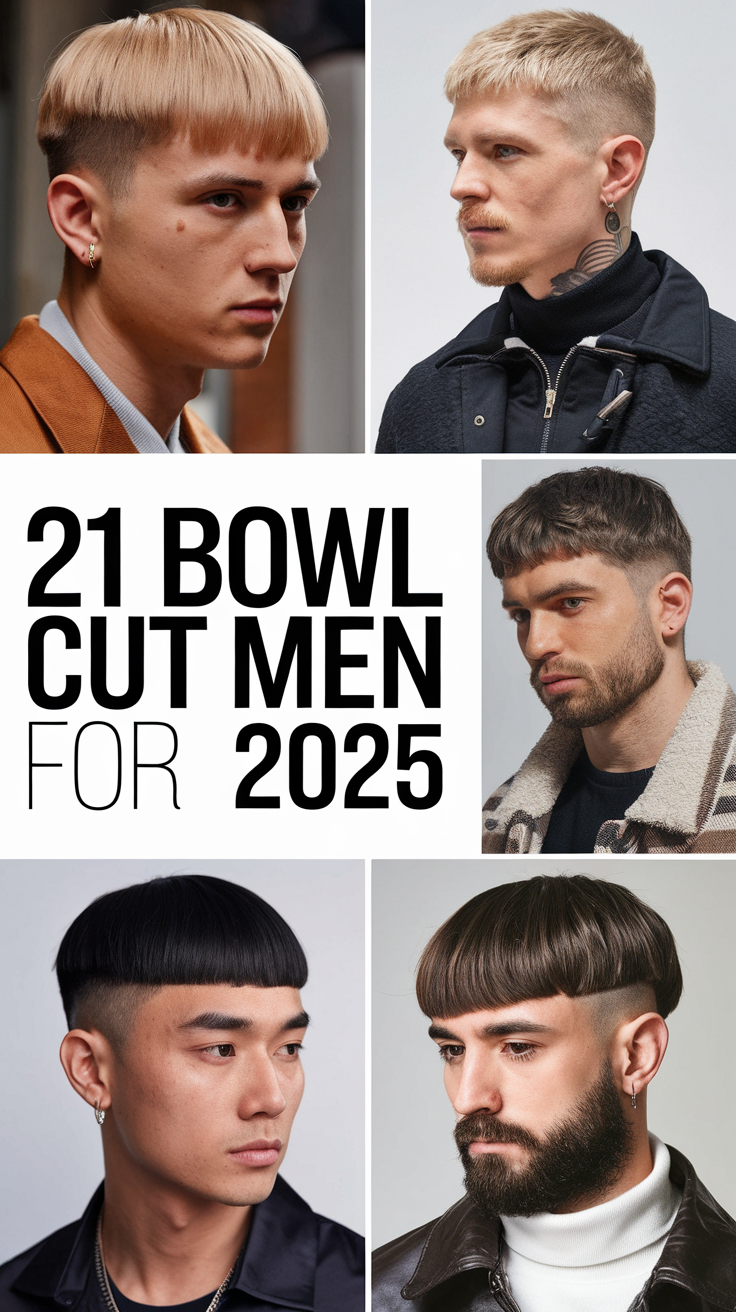 Bowl Cut for Men 2025: 21Ideas Modern Hairstyles for Every Hair Type and Style