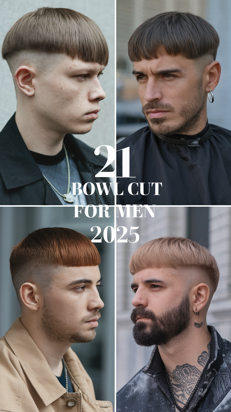 Bowl Cut for Men 2025: 21Ideas Modern Hairstyles for Every Hair Type and Style