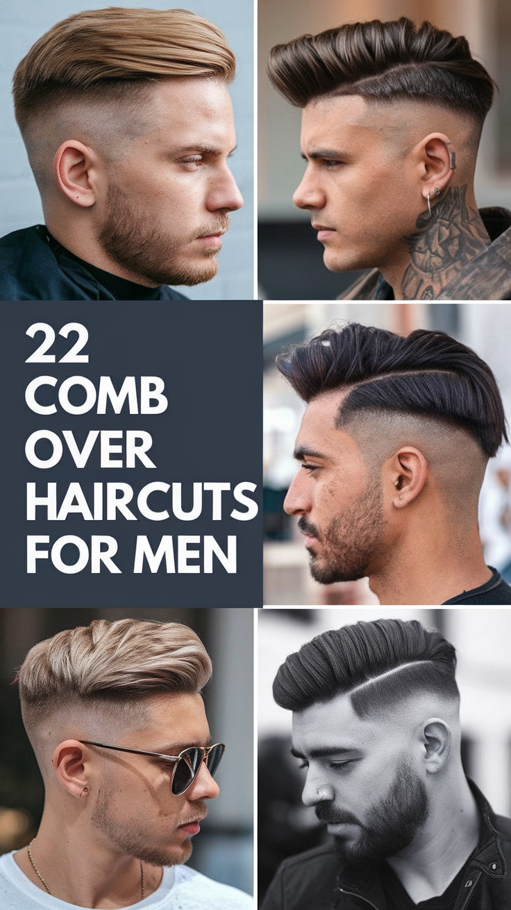 22 Stylish Comb Over Haircuts for Men: Short, Medium Long, and Fade Ideas