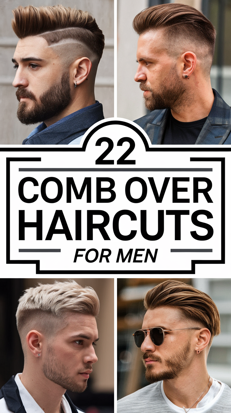 22 Stylish Comb Over Haircuts for Men: Short, Medium Long, and Fade Ideas
