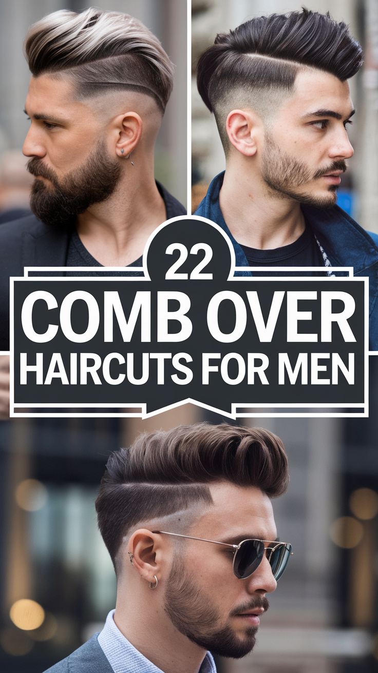 22 Stylish Comb Over Haircuts for Men: Short, Medium Long, and Fade Ideas