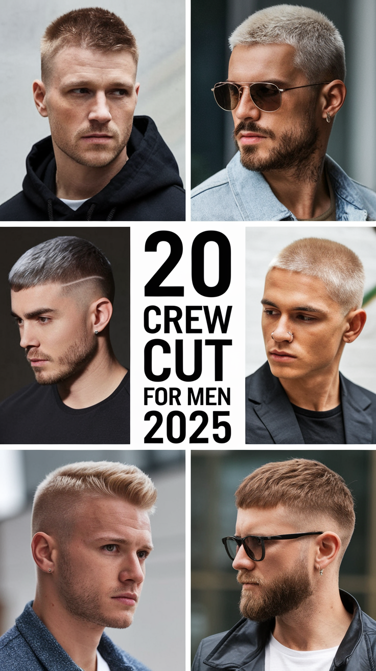 Crew Cut for Men 2025: Top 20 Ideas Stylish and Modern Short Hairstyles