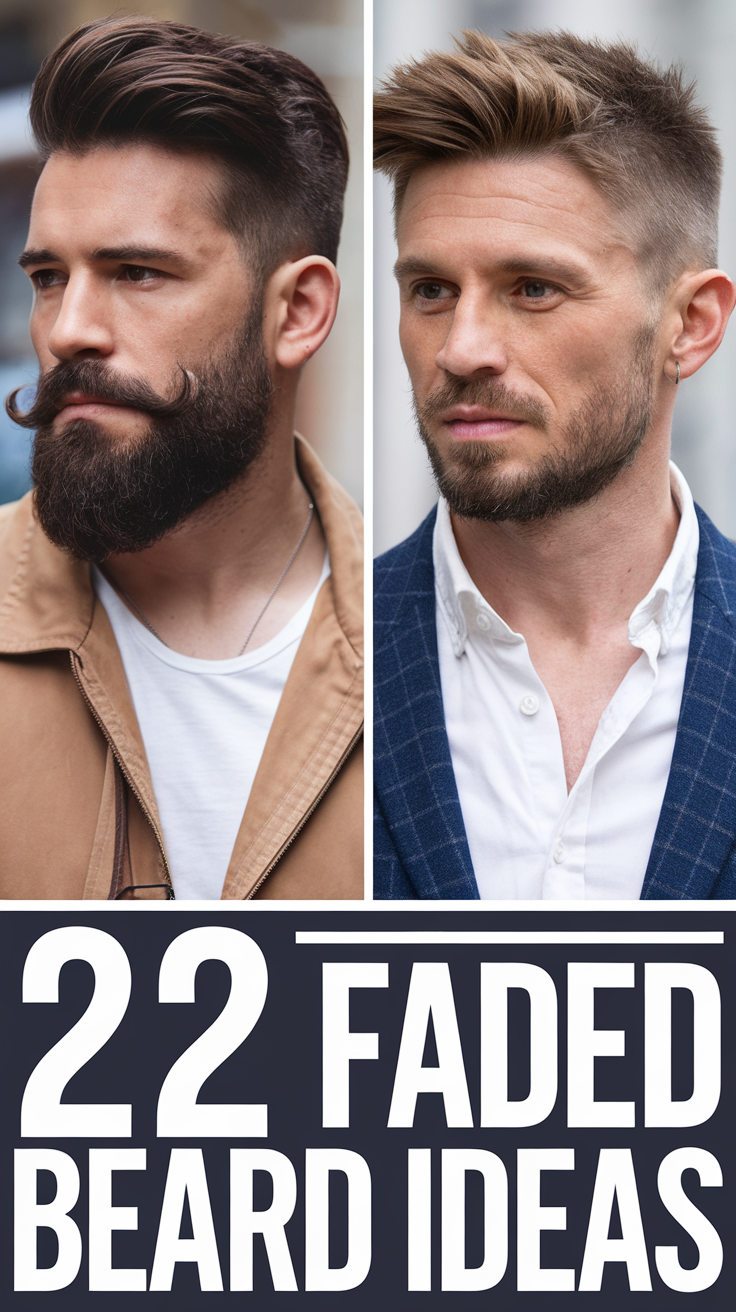 22 Faded Beard Ideas for Men: Stylish Looks for Short, Bald, and Long Hair
