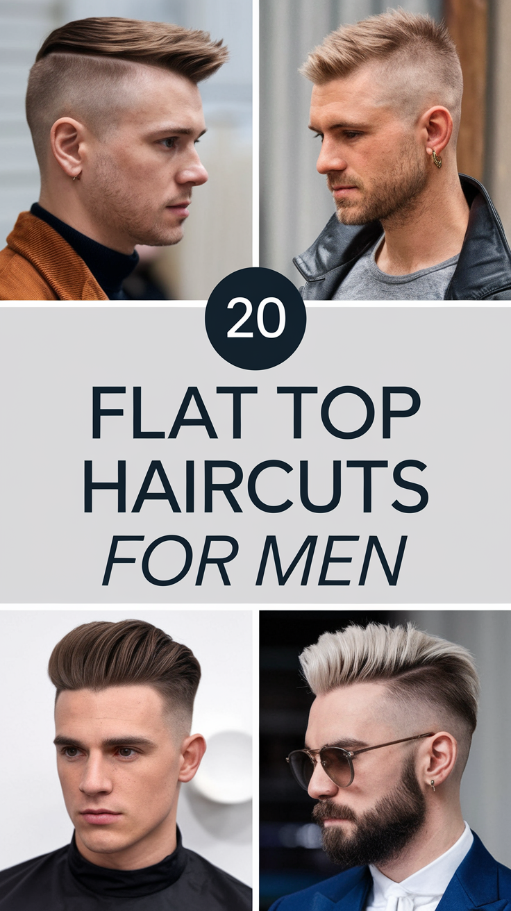 20 Stylish Flat Top Haircuts for Men: Modern, Short, and Bold Ideas