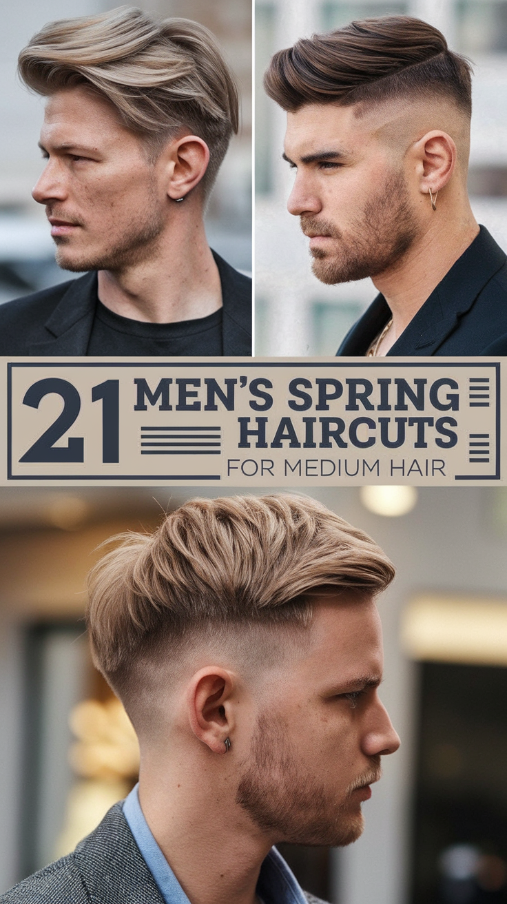 Top 21 Men’s Spring Haircuts for Medium Hair 2025 - Stylish Ideas and Trends