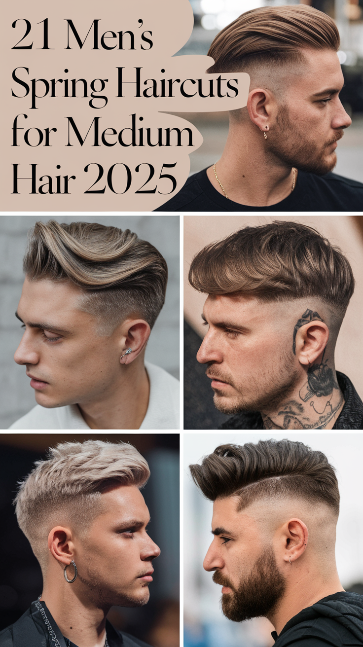 Top 21 Men’s Spring Haircuts for Medium Hair 2025 - Stylish Ideas and Trends