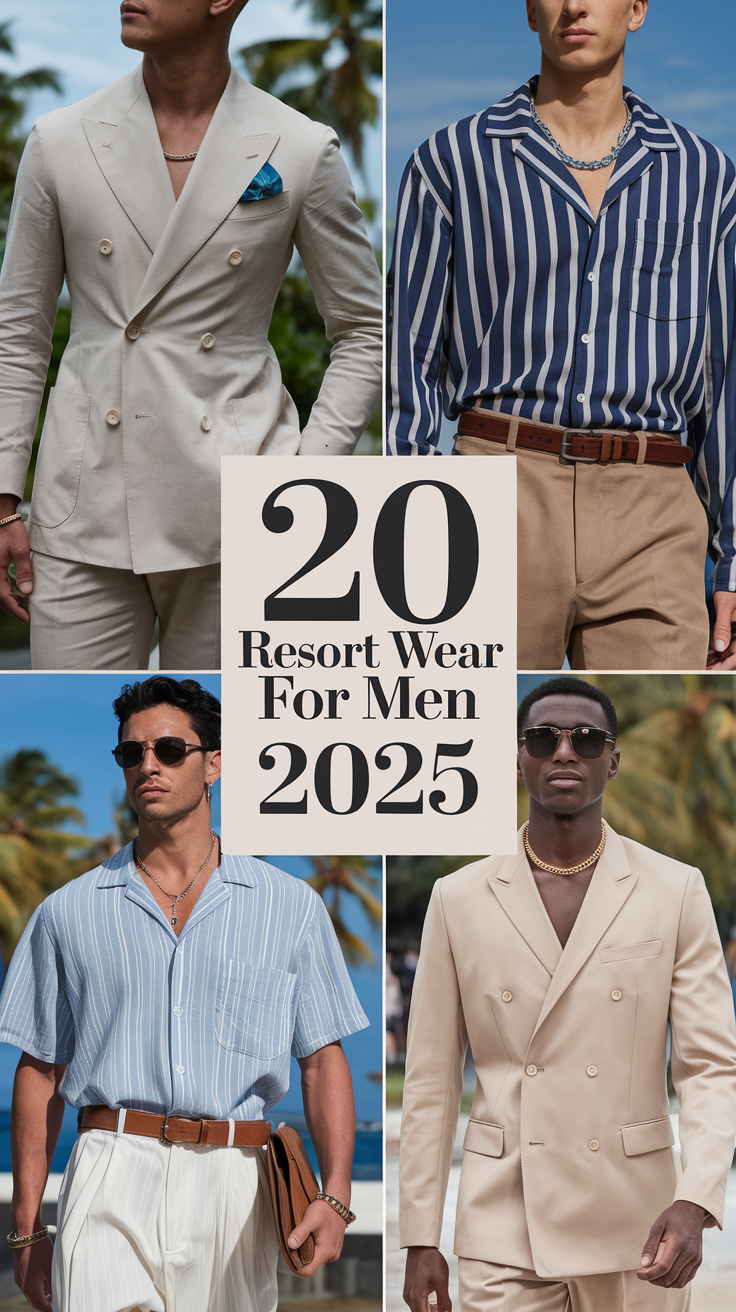 20 Stylish Resort Wear Ideas for Men 2025: Classy, Casual, and Tropical