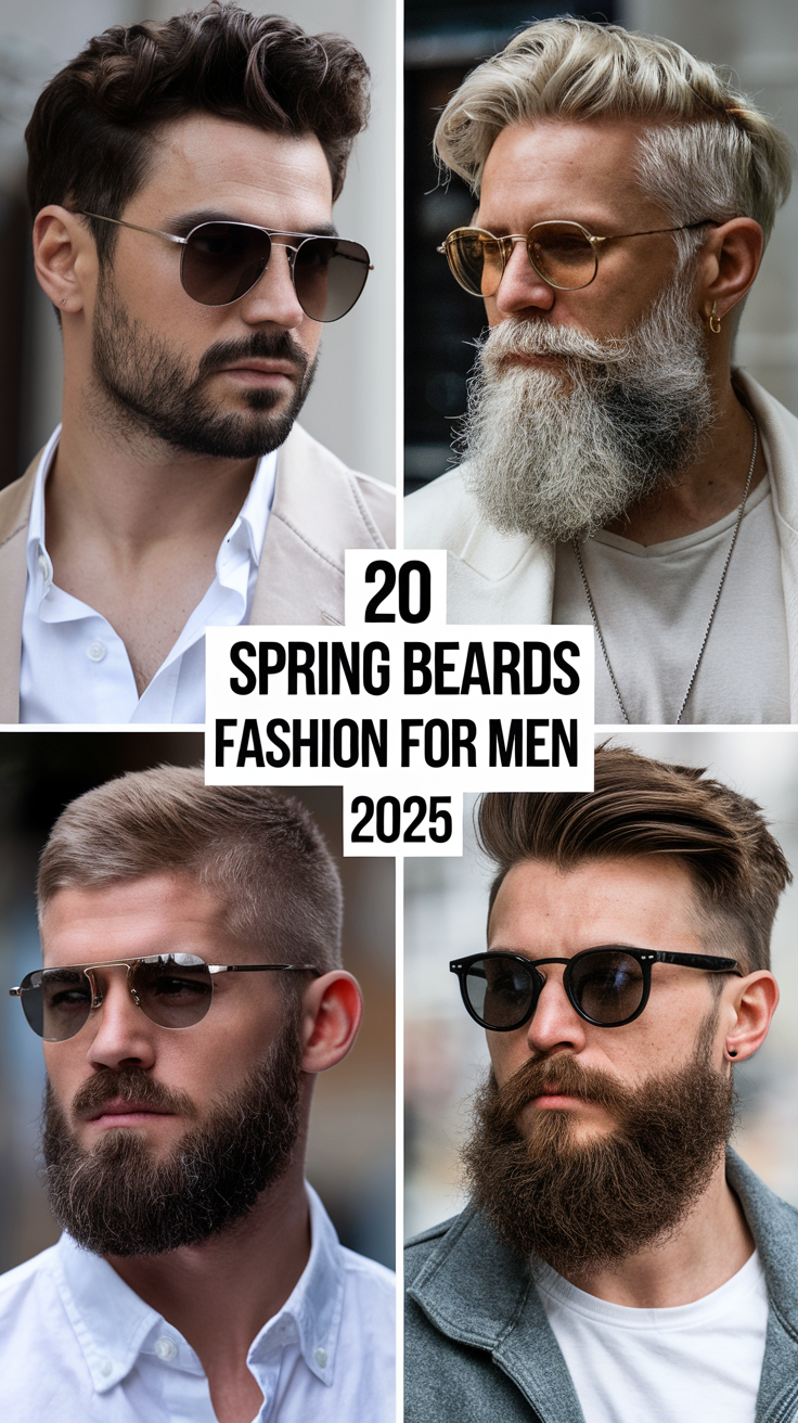 Spring Beards Fashion for Men 2025: 20 Ideas Bold Styles for Every Look