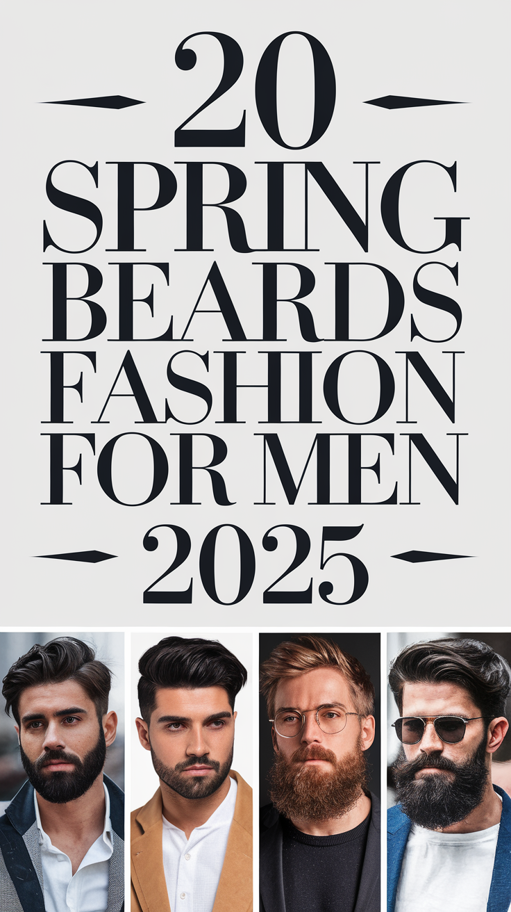 Spring Beards Fashion for Men 2025: 20 Ideas Bold Styles for Every Look