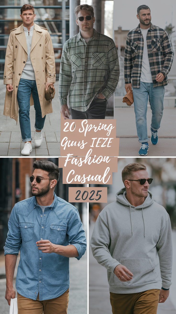 Spring Guys Fashion Casual 2025: 20 Ideas Trendy Outfits for Every Style and Body Type