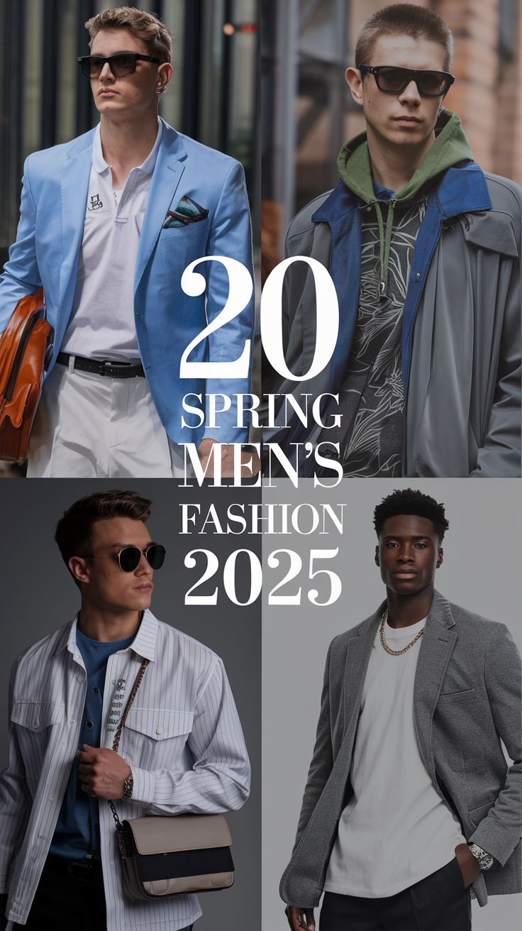 Spring Men's Fashion 2025: 20 Stylish Ideas for Casual and Formal Outfits