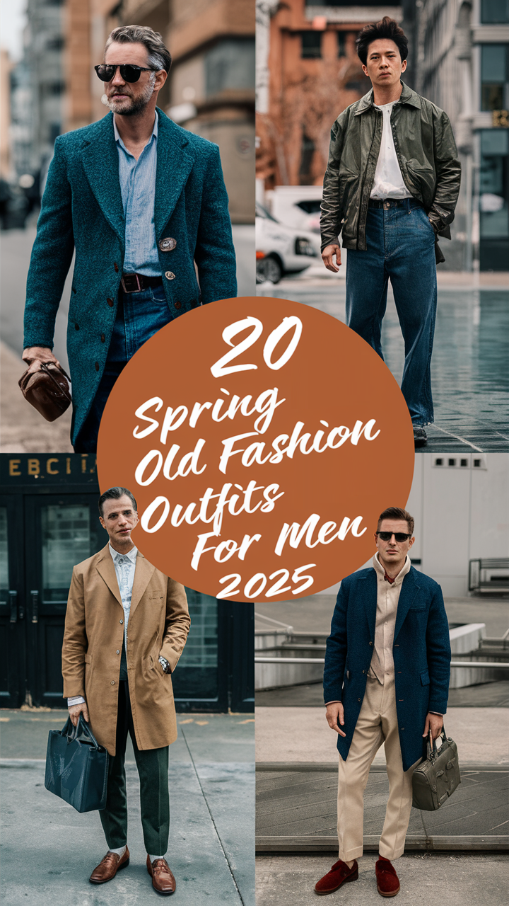 Spring Old Fashion Outfits for Men 2025: 20 Ideas Timeless Style Inspiration