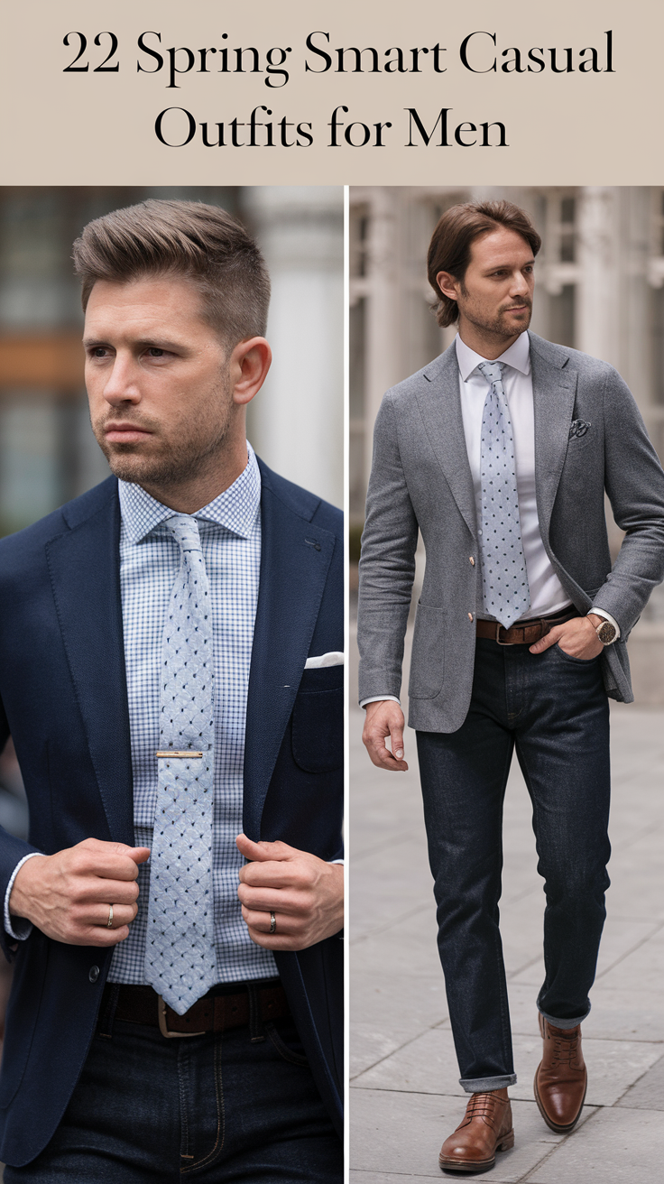 22 Spring Smart Casual Outfits for Men 2025: Classy and Trendy Style Ideas
