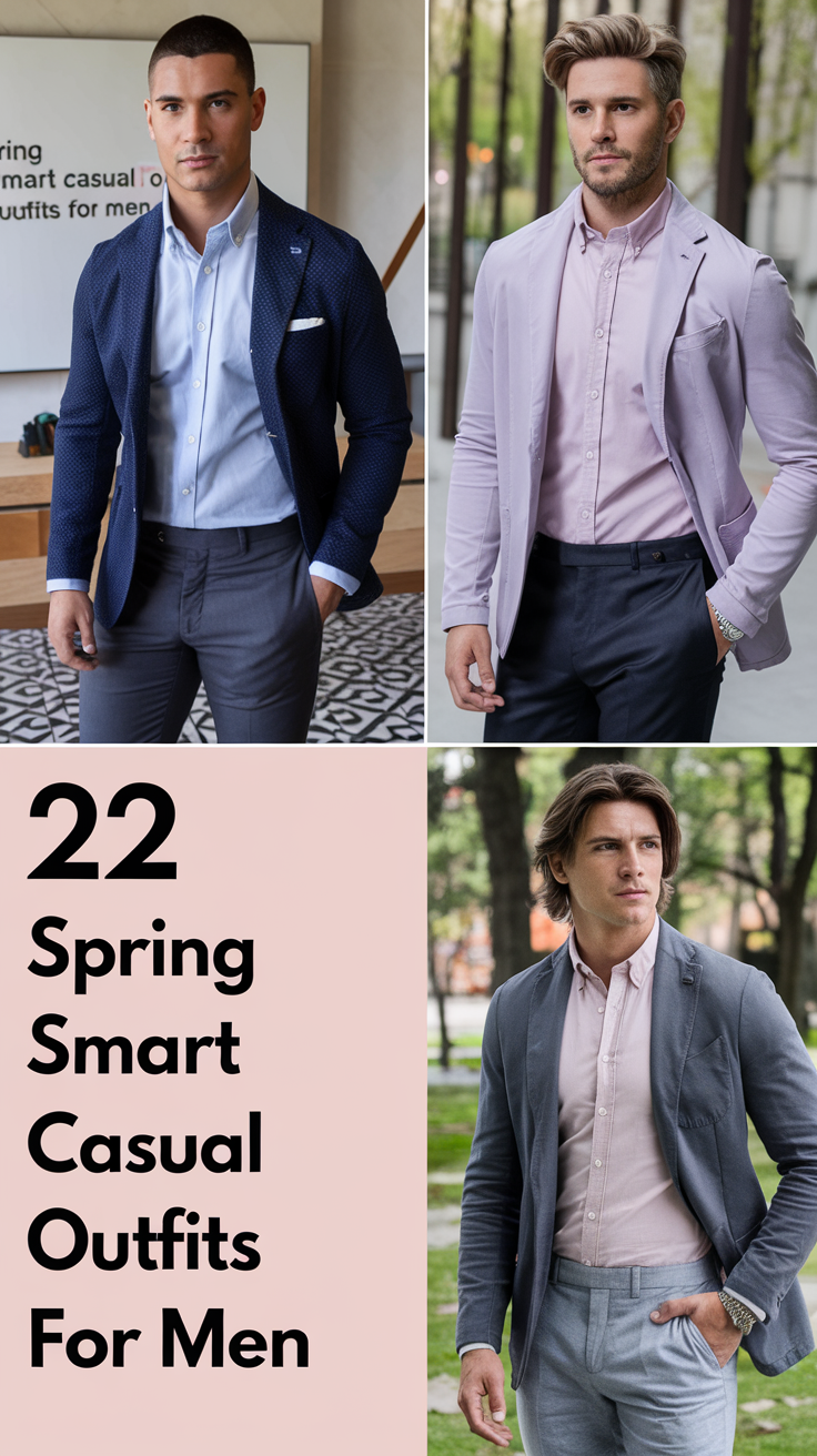 22 Spring Smart Casual Outfits for Men 2025: Classy and Trendy Style Ideas